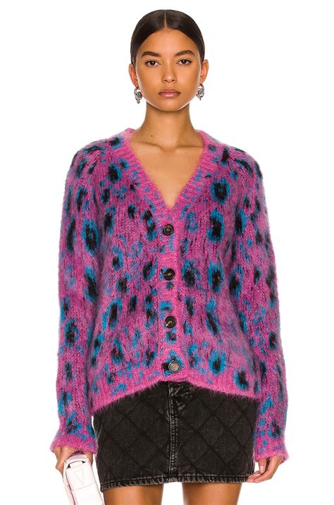 miu miu leopard cardigan